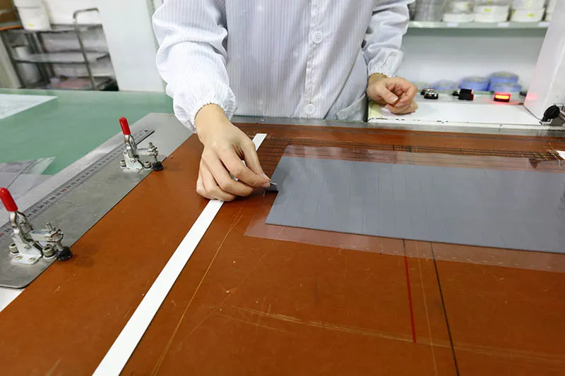 PET Release Film-Backed Insulating Thermal Pad die cutting PET Release Film-Backed Insulating Thermal Pad die cutting